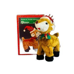 Vintage House of Lloyd Musical Plus Reindeer Christmas Around the World